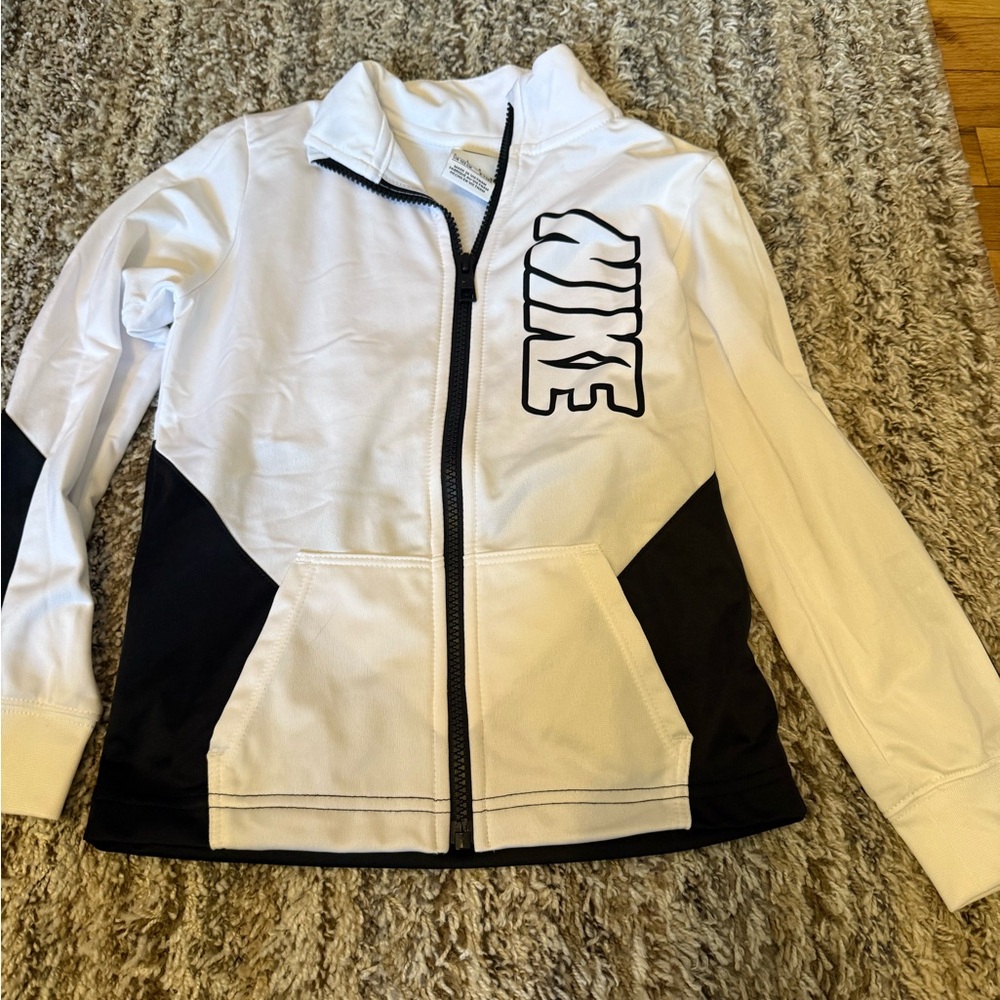 Nike Boys Black and White Bomber Jacket
